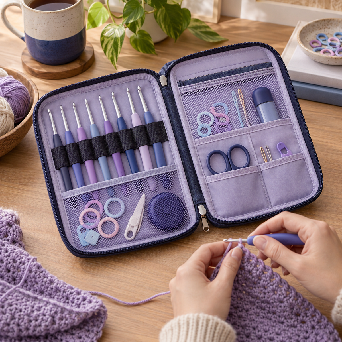 Crochet Hook Organizer Case — lifestyle