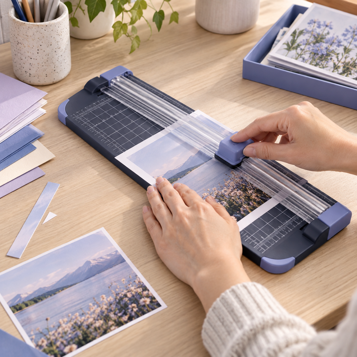 Compact Paper Trimmer — lifestyle