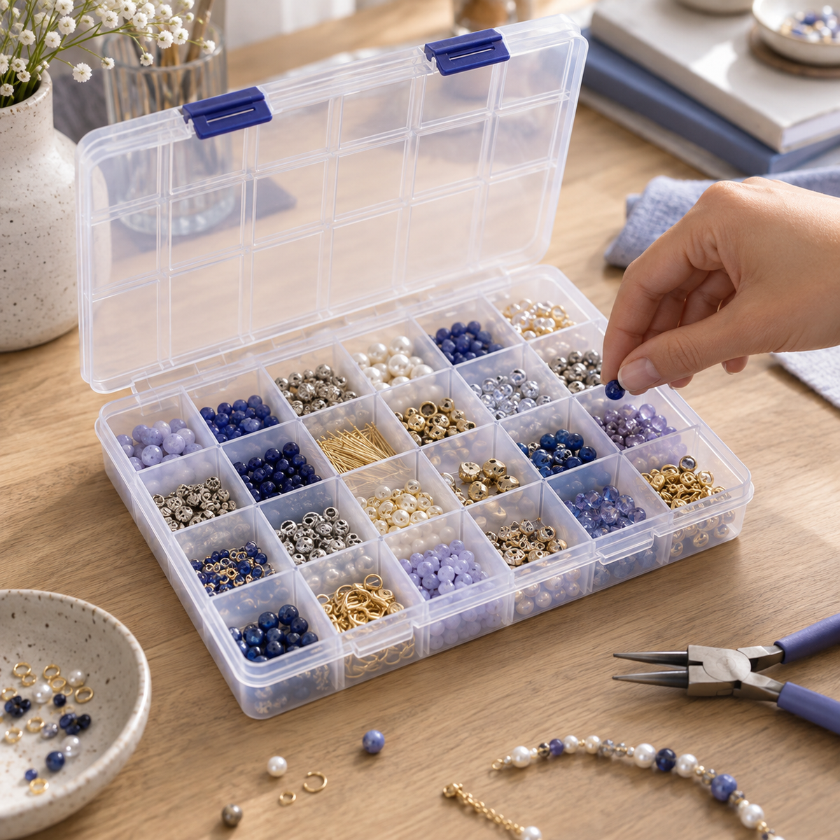 Stackable Small Parts Case — lifestyle
